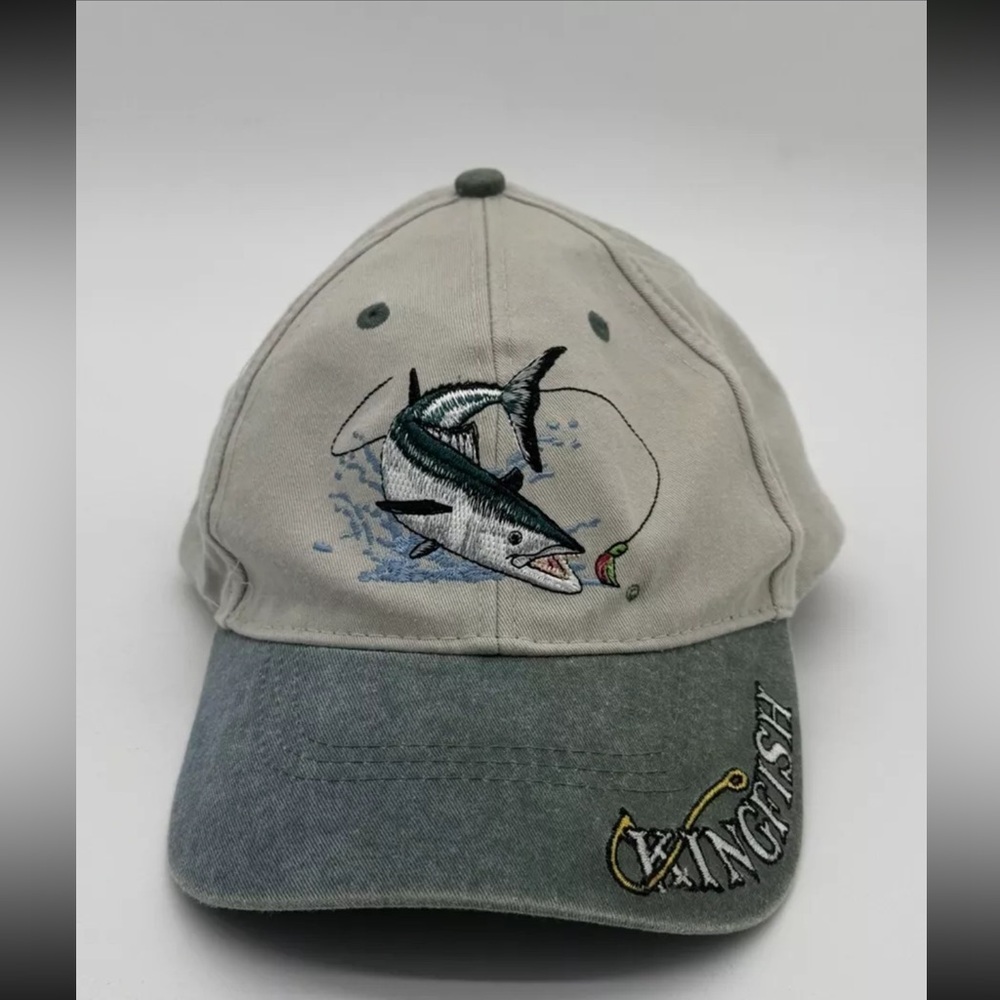 Just Hook Em King Fish Hat Fisherman Dad Hat Outdoors Nature Fishing Adjustable